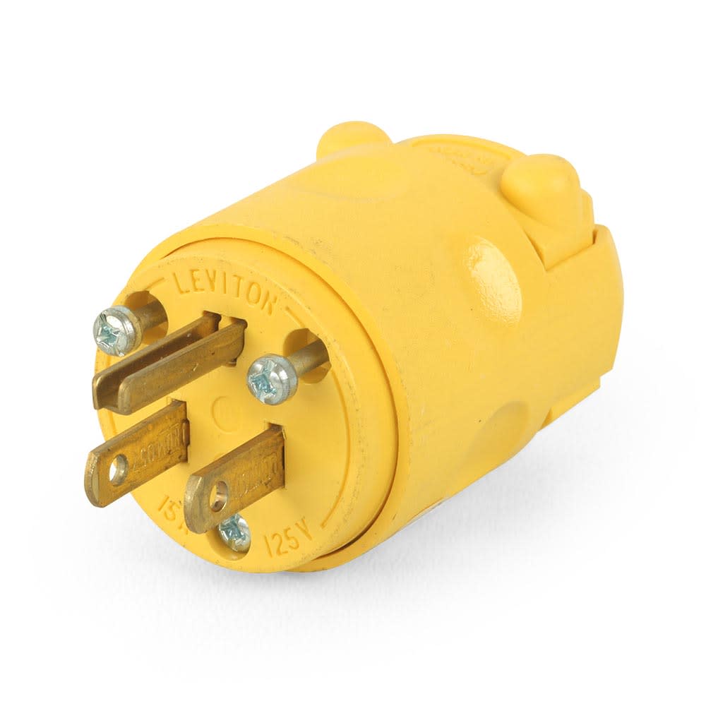 ENCHUFE 15A 125V L/T PVC LEVITON