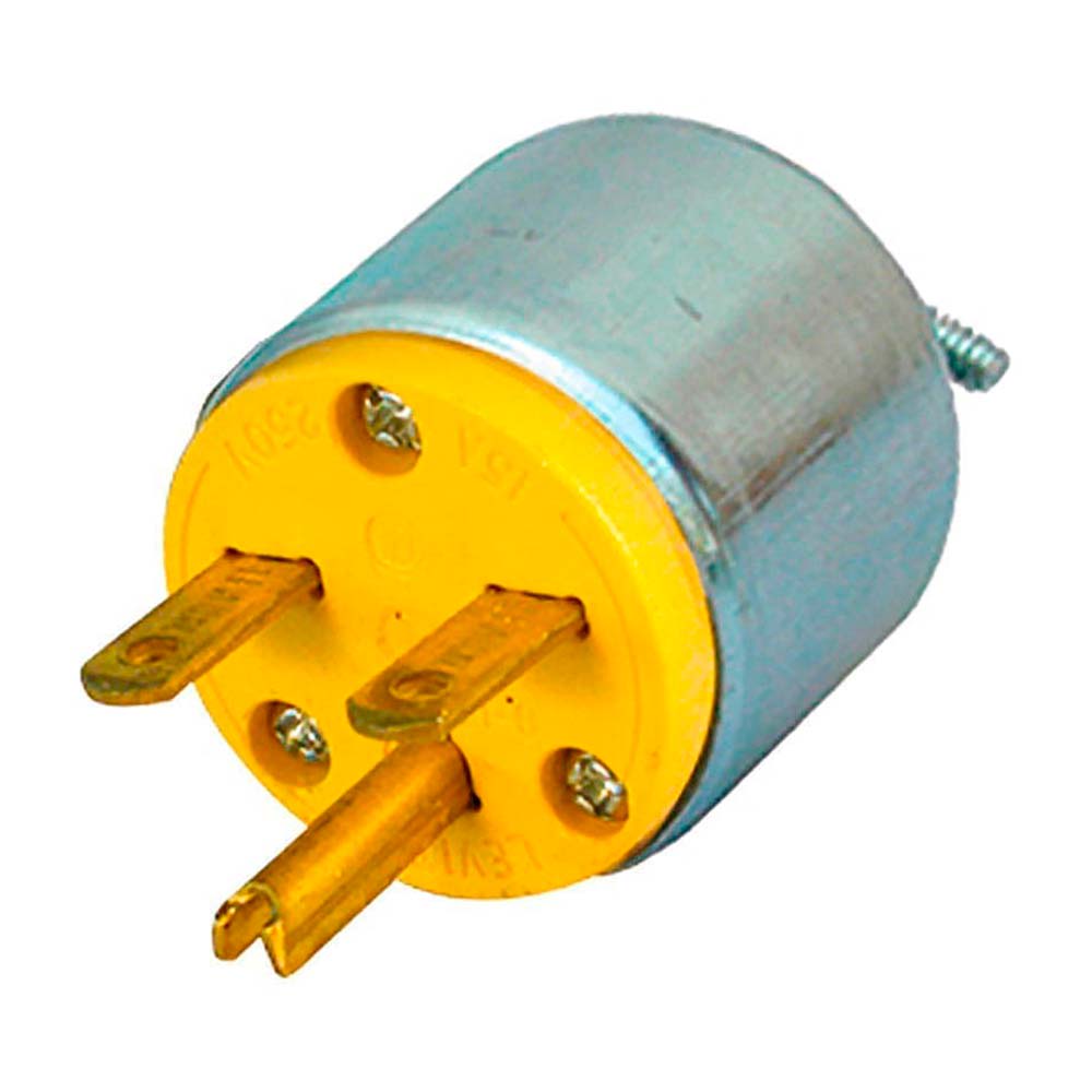 ENCHUFE 15A 250V L/T M/CHINO BLINDADO LEVITON1