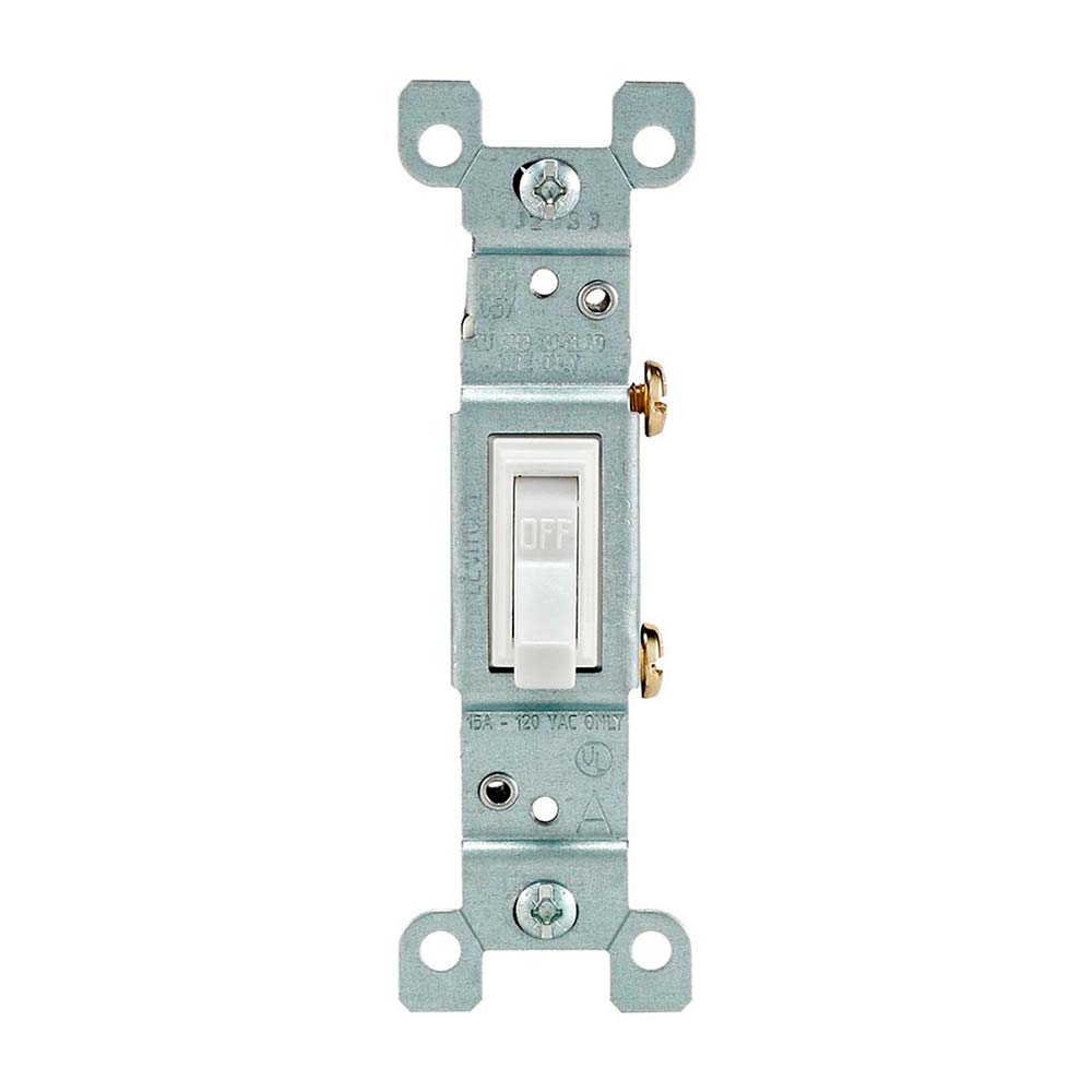INTERRUPTOR SIMPLE 15A 125V BL LEVITON
