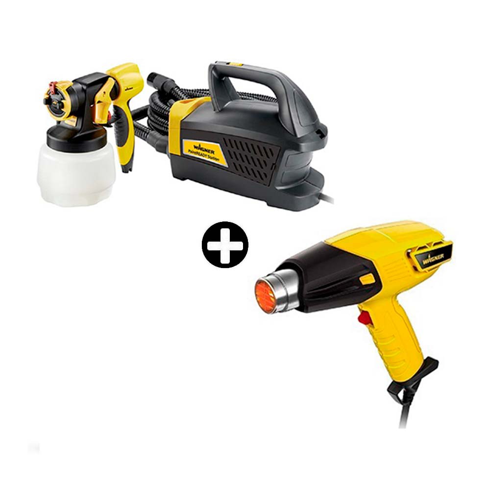 PISTOLA PARA PINTAR READY STATION + PISTOLA DE CALOR FURNO300 WAGNER1