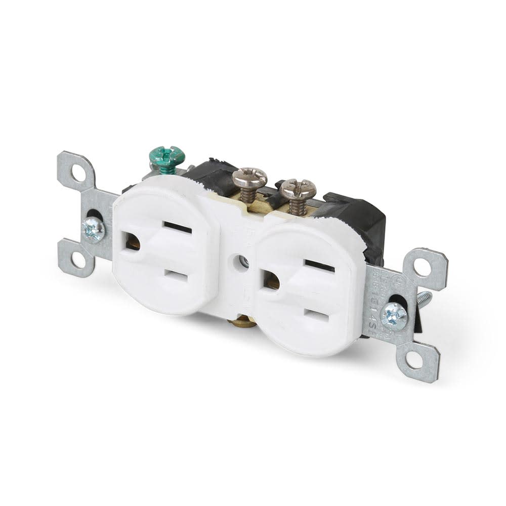 TOMA DOBLE EMPOTRABLE 15A L/T LEVITON