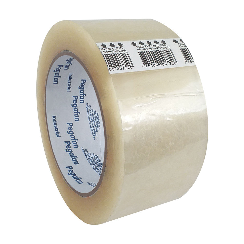 CINTA DE EMBALAJE INDUSTRIAL TRANSPAR 2'' X110 YDS PEGAFAN