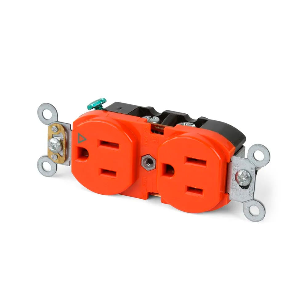 TOMA DOBLE EMPOTRABLE T/AISLADA 15A LEVITON