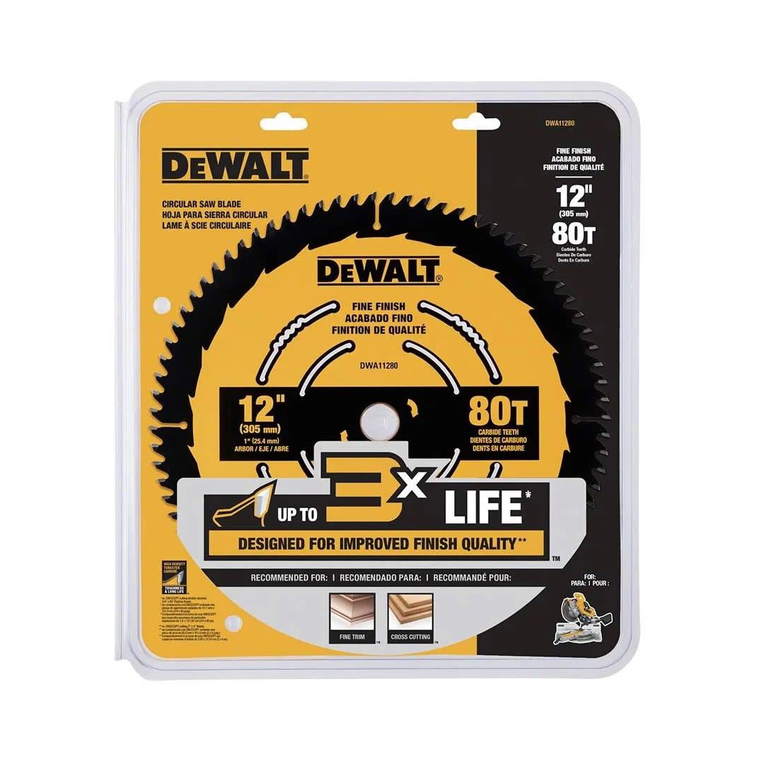 DISCO DE SIERRA CIRCULAR 12'' 80D DEWALT2