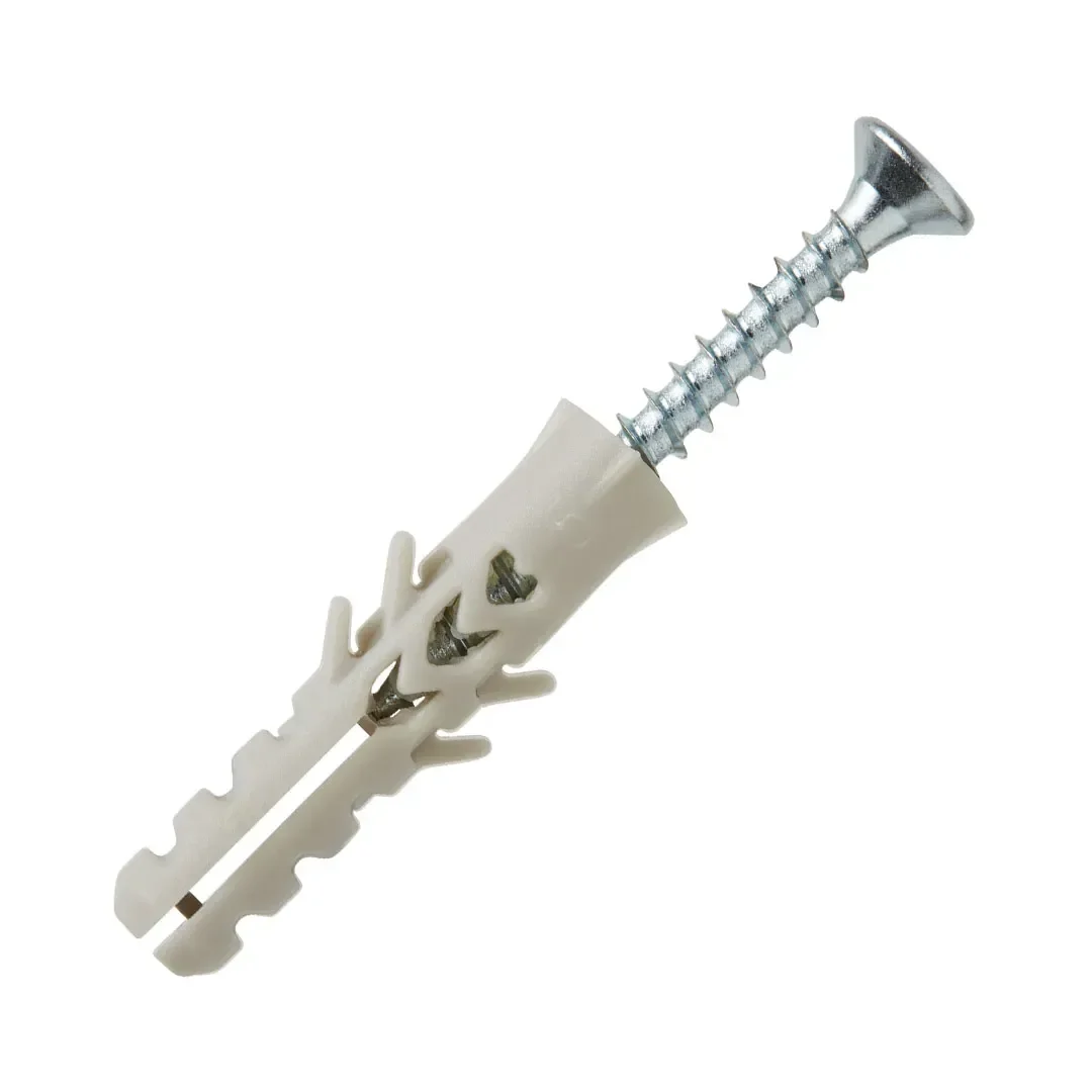 TORNILLO + TARUGO 5X25MM X 25 UNIDADES STANDERS1