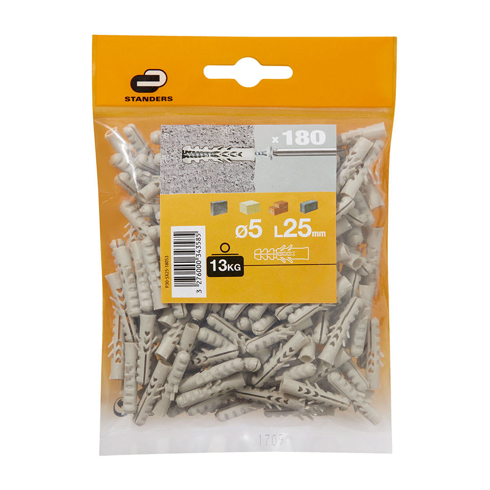 TARUGO 5X25MM X 180 UNIDADES STANDERS1