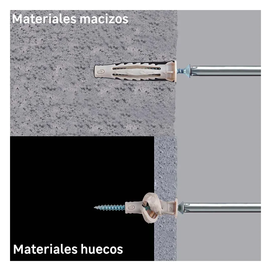 TORNILLO + TARUGO 6X40MM X 30 UNIDADES STANDERS5