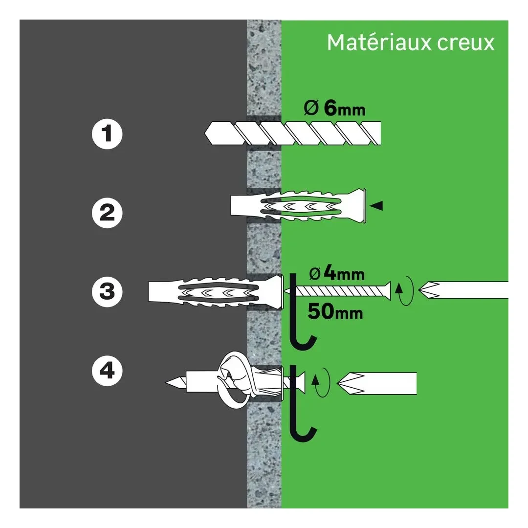TORNILLO + TARUGO 6X40MM X 30 UNIDADES STANDERS7