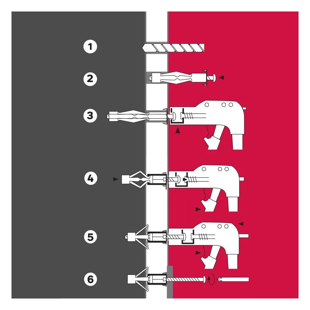 PISTOLA + TORNILLOS + TARUGOS 8X34MM X10 & 8X46MM X10 STANDERS SM7