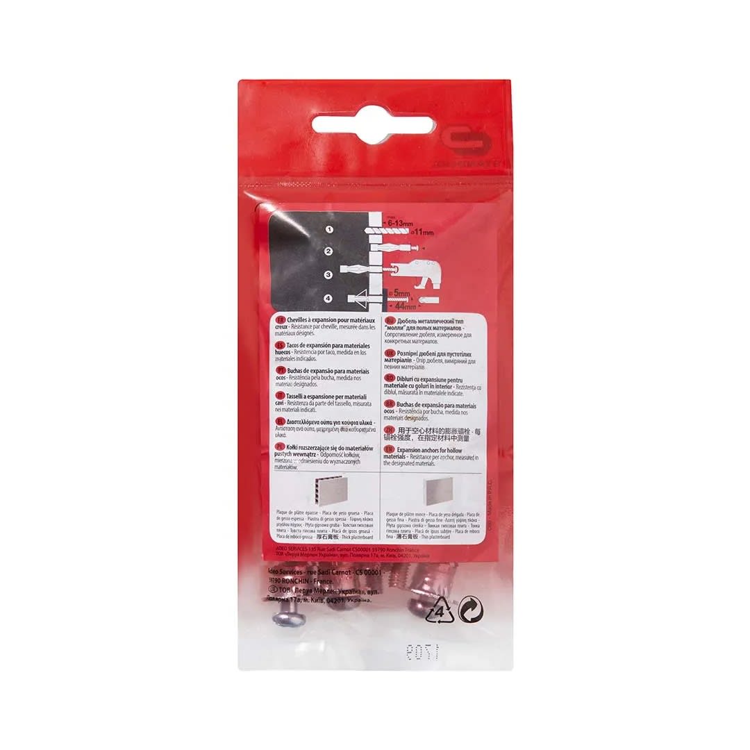 TORNILLO + TARUGO 11X36MM X 8UND STANDERS1