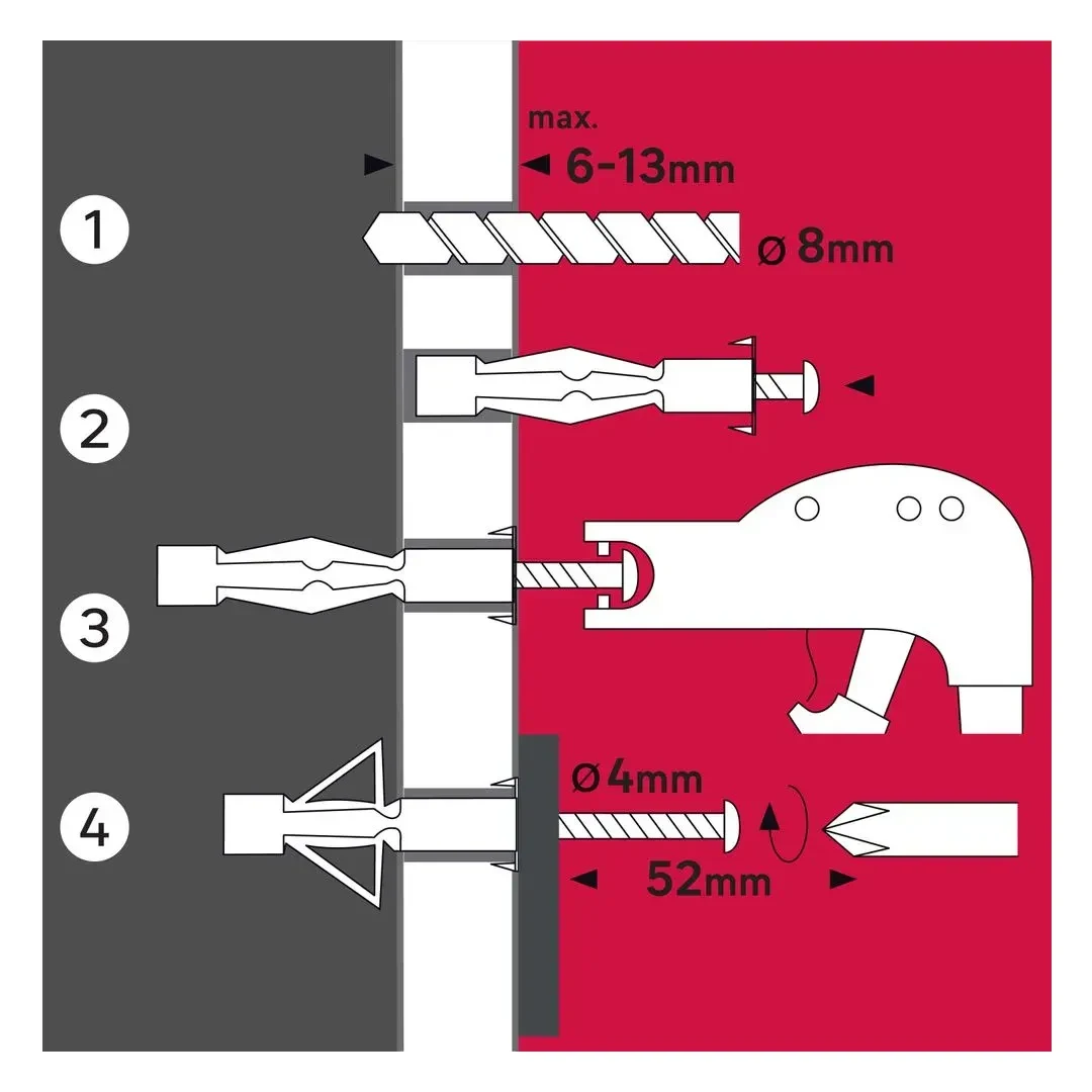 TORNILLO + TARUGO 8X46MM X 50 UNIDADES STANDERS5