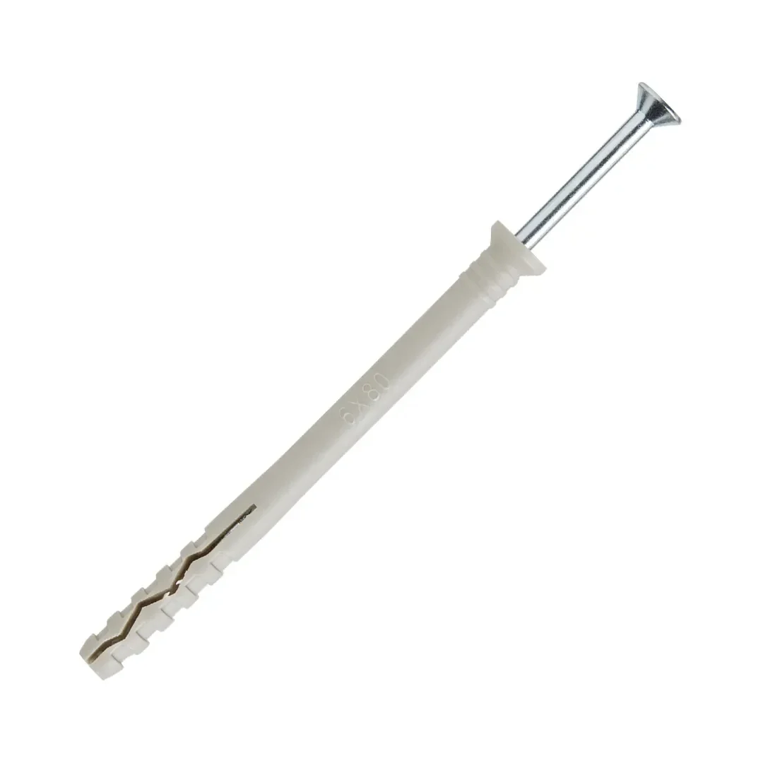 TORNILLO + TARUGO 6X80MM X 8 UNIDADES STANDERS2