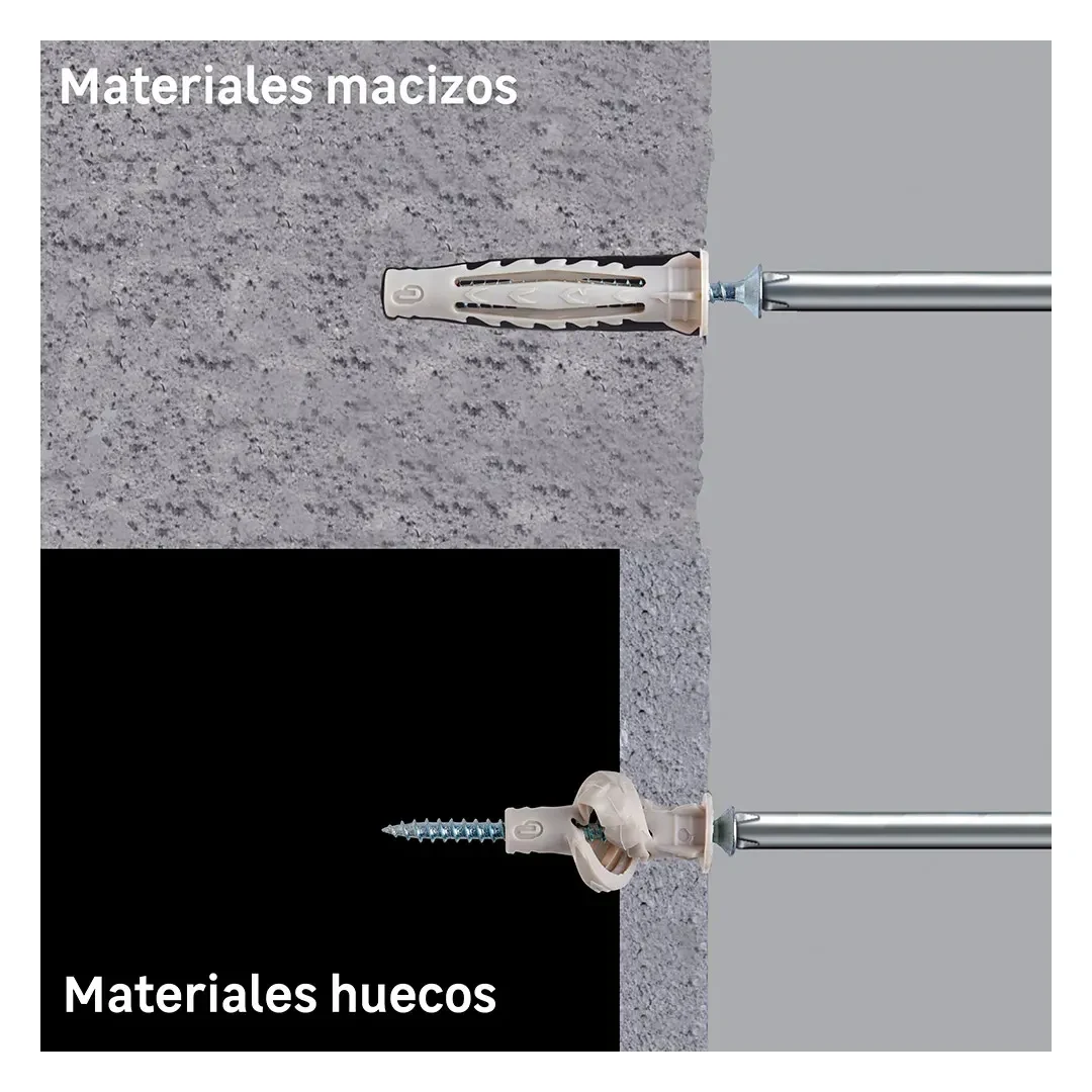 TORNILLO + TARUGO 6X40MM X 10 UNIDADES STANDERS6