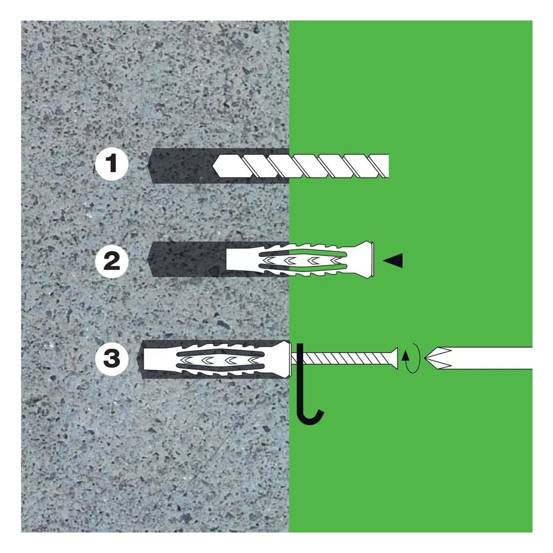 SET TORNILLO + TARUGO 6X40MM X 20UND & 8X50MM X 15UND STANDERS2