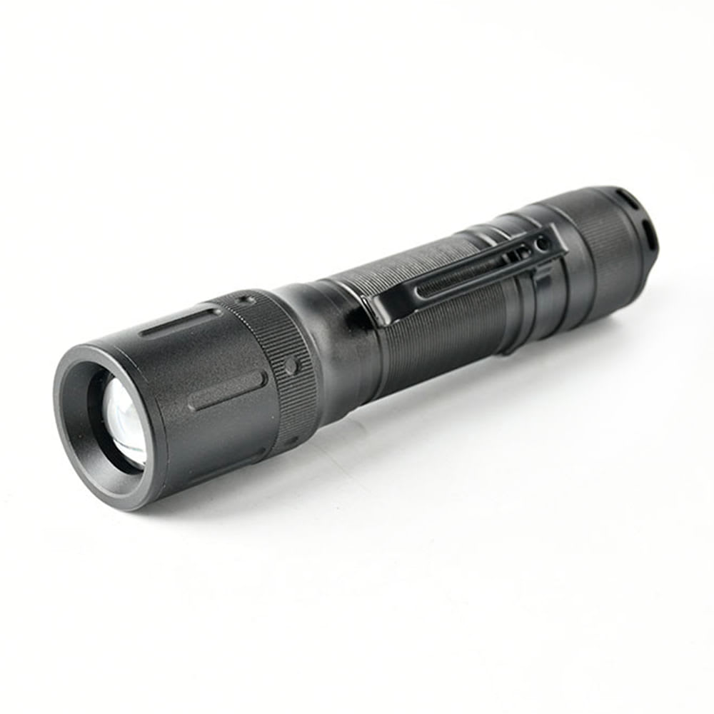 LINTERNA ALUMINIO 14CM NEGRO CON 4 FUNCIONES DE LUMINOSIDAD WERKEN