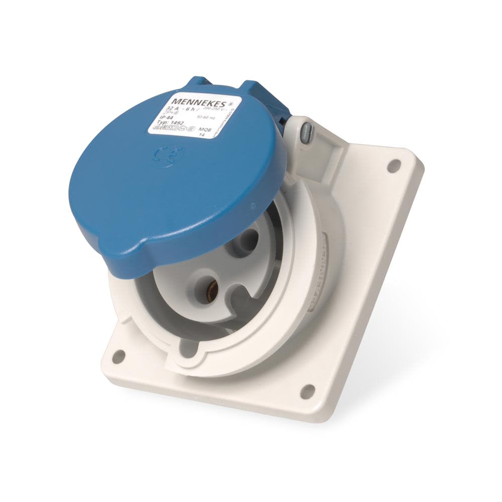 TOMA PARA EMPOTRAR IP44 2P+TIERRA 32A 250V MENNEKES1