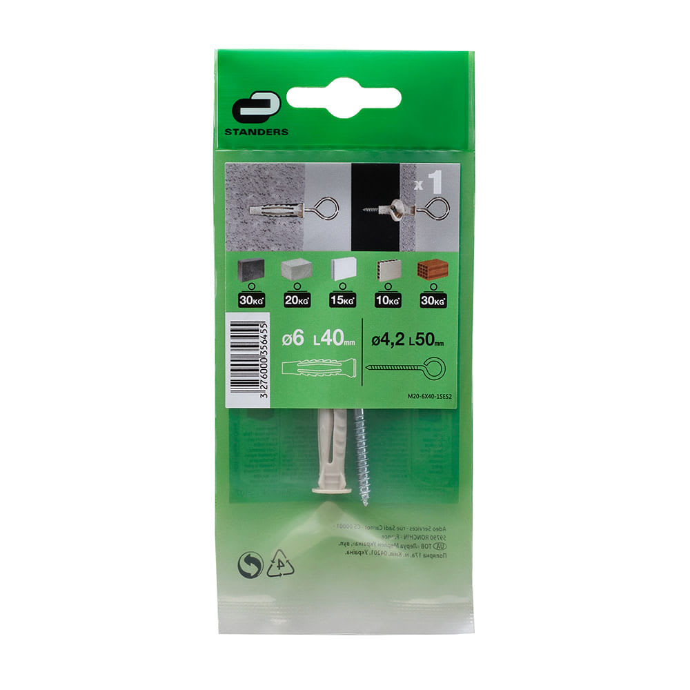 ARMELLA CERRADA 6X40MM X 1 UNIDAD STANDERS1