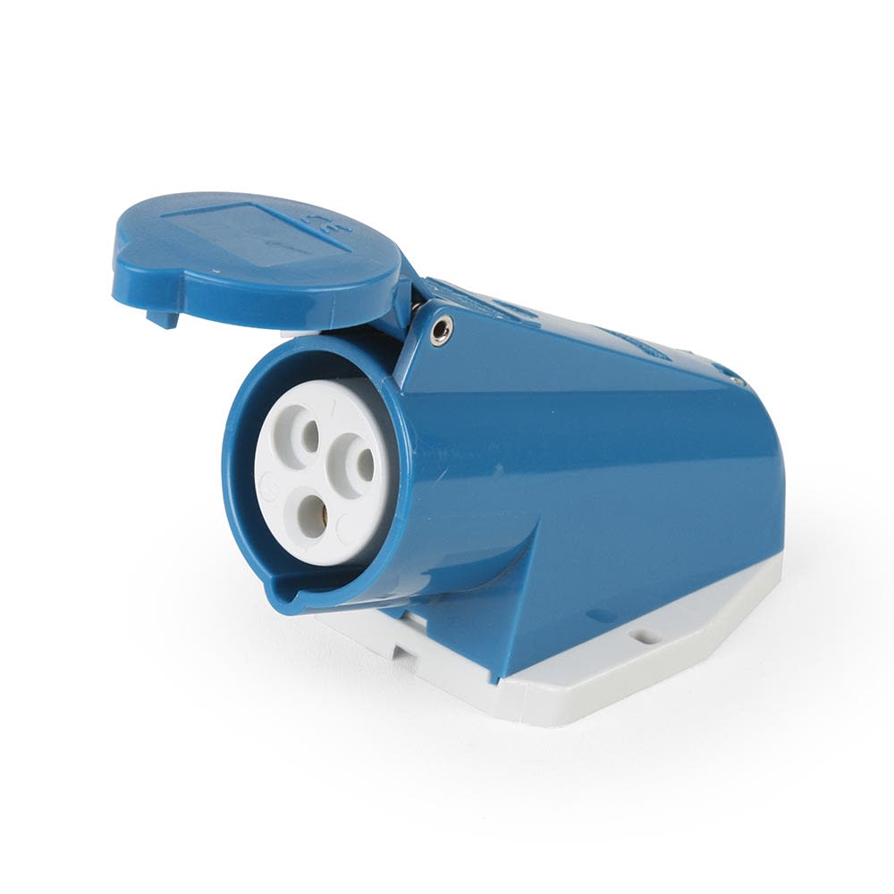 TOMA VISIBLE IP44 16A 2P + T 250V 6H MENNEKES