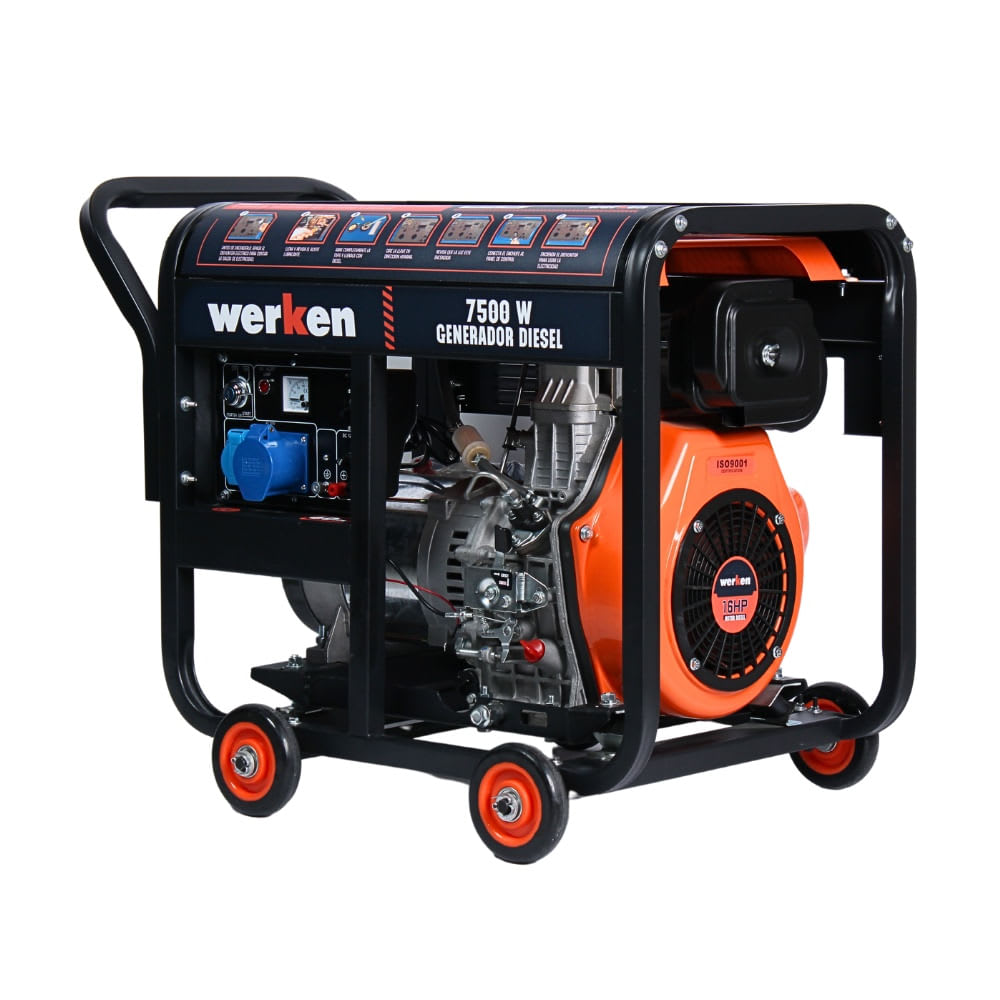 GENERADOR DIESEL HP8500CXE 7500W WERKEN1