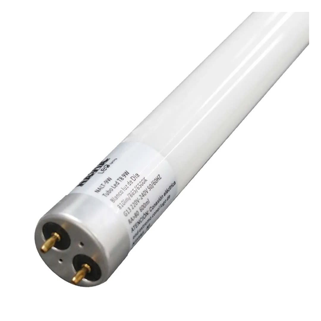 TUBO LED 9W T8 6500K 165-265V VIDRIO NAVIA2