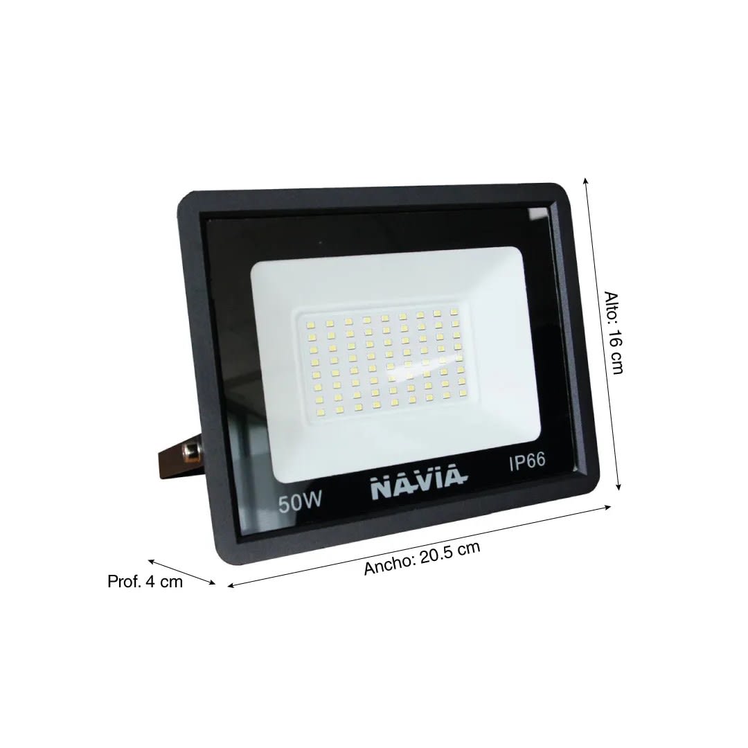 REFLECTOR LED 50W NEGRO NAVIA3