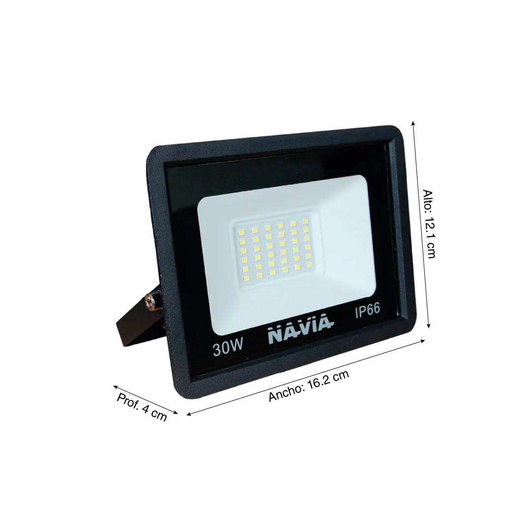REFLECTOR LED 30W NEGRO NAVIA3