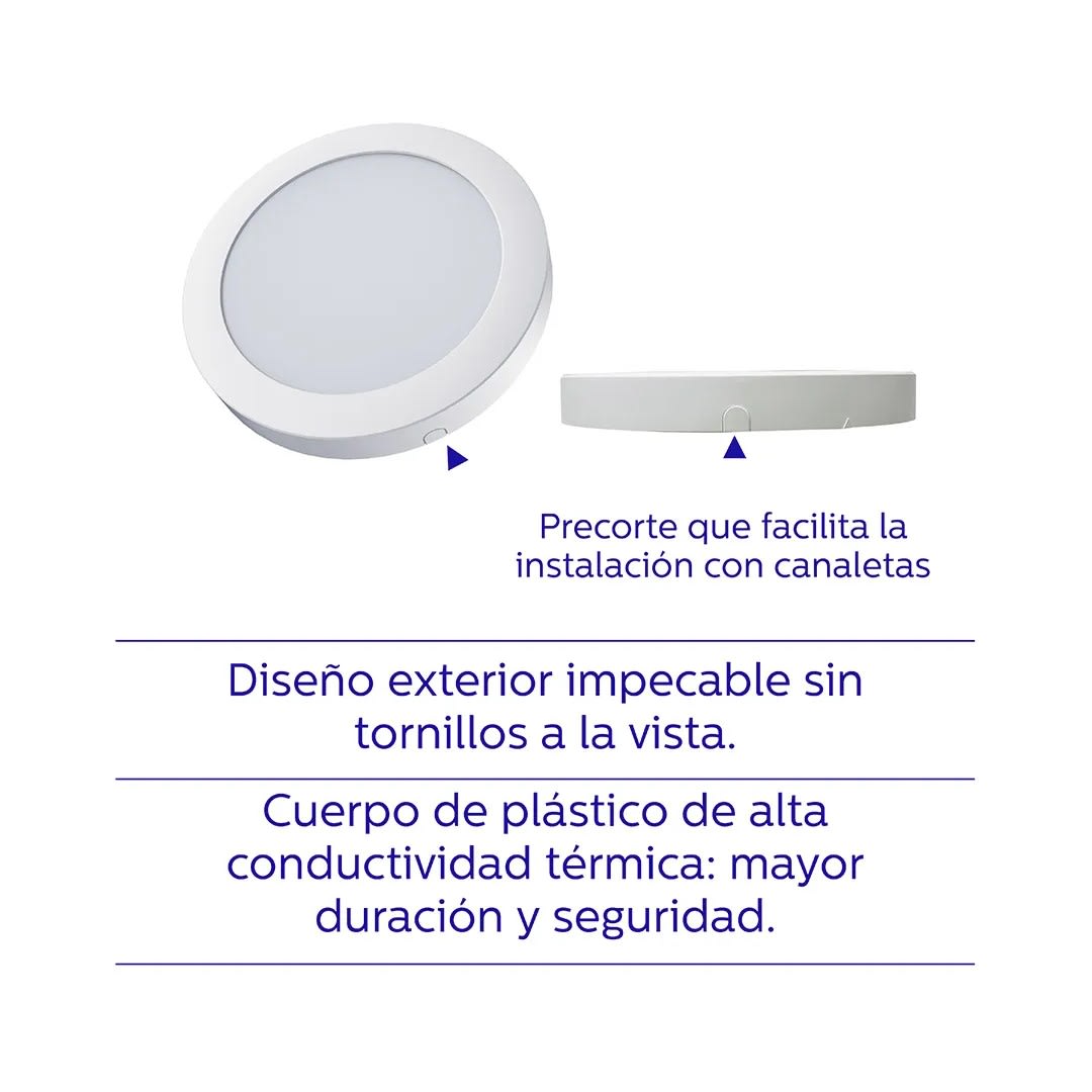 PANEL LED ADOSABLE ELEGANT REDONDO 24W LUZ FRIA WELLMAX-SAMSUNG2