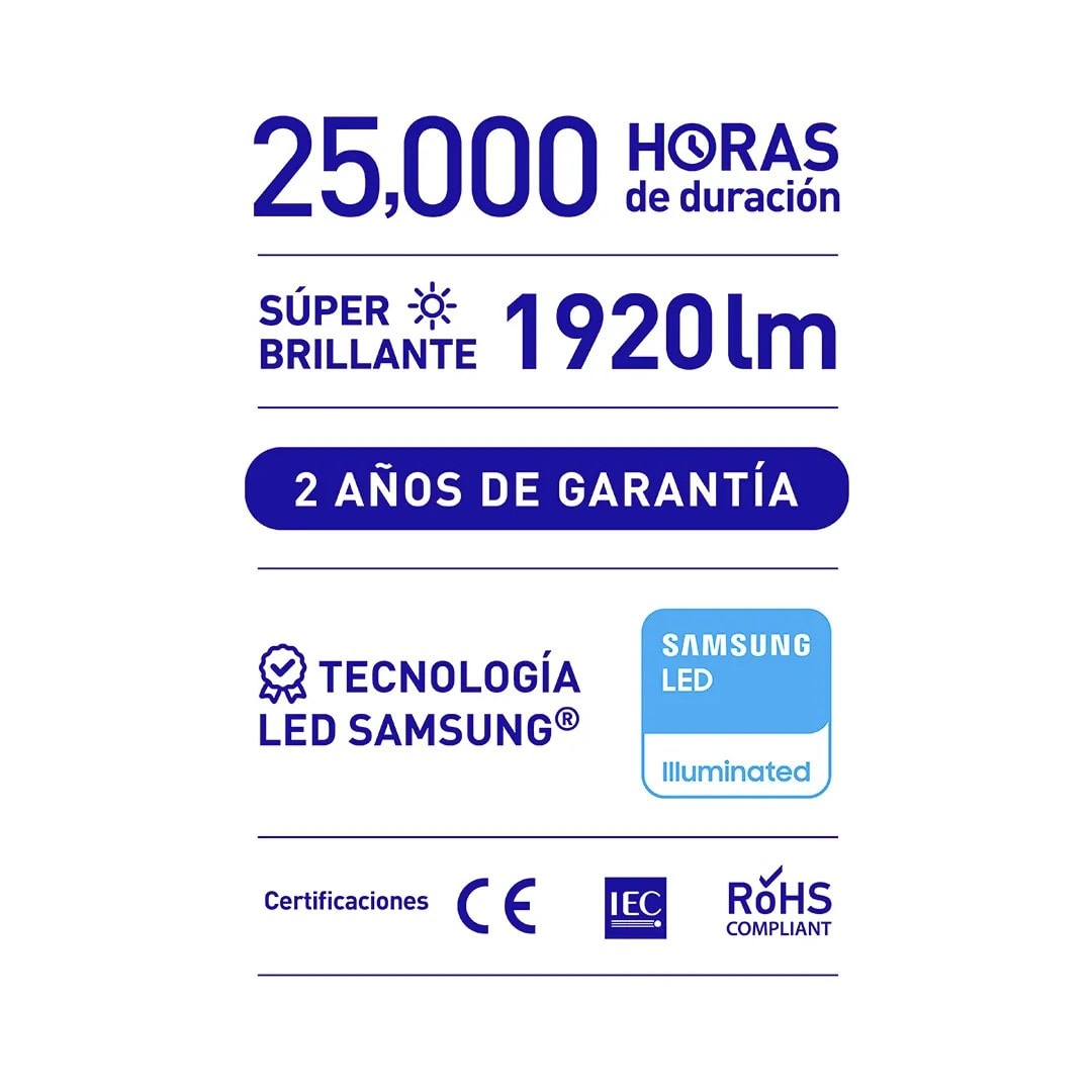 PANEL LED ADOSABLE ELEGANT REDONDO 24W LUZ FRIA WELLMAX-SAMSUNG3