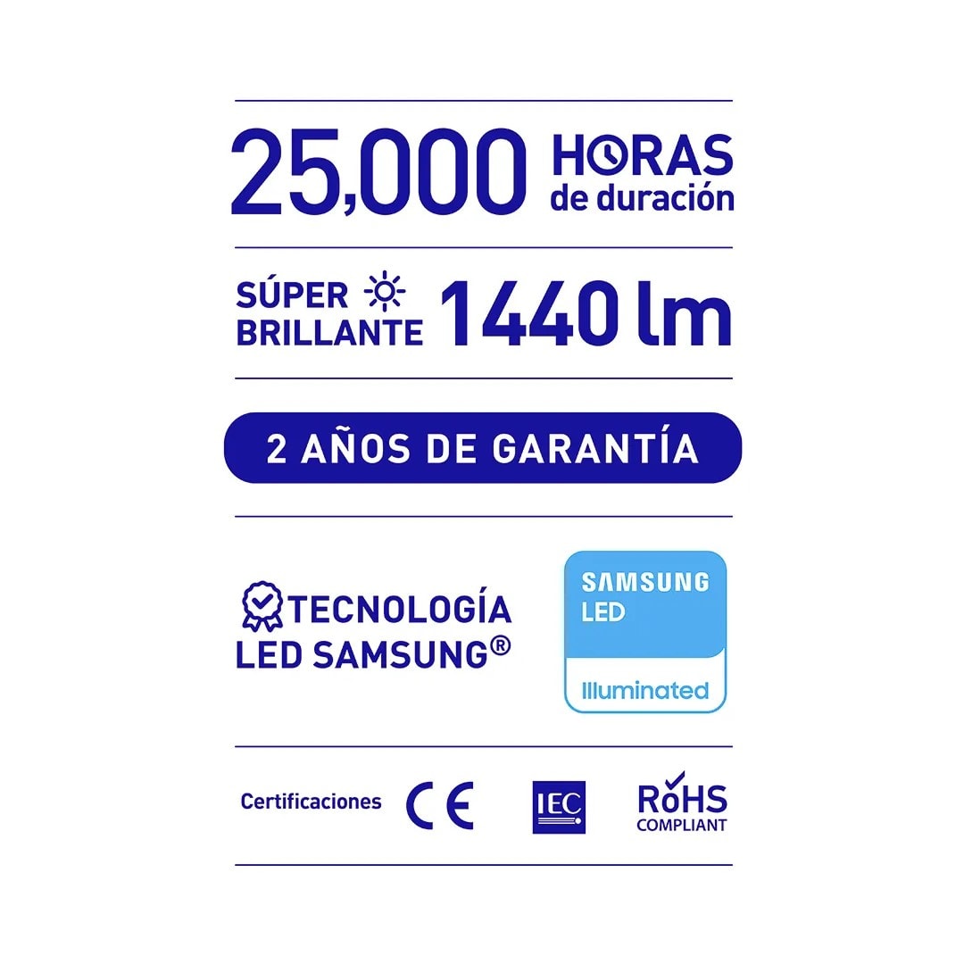 PANEL LED EMPOTRABLE DECO REDONDO 18W LUZ FRIA WELLMAX-SAMSUNG2