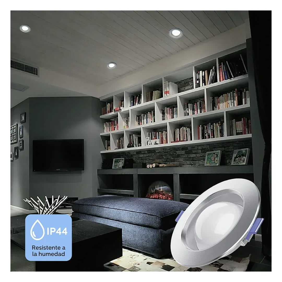 SPOT LED SATURNO PLATEADO PARA CAJA OCTOGONAL 6W LUZ FRIA WELLMAX-SAMSUNG3