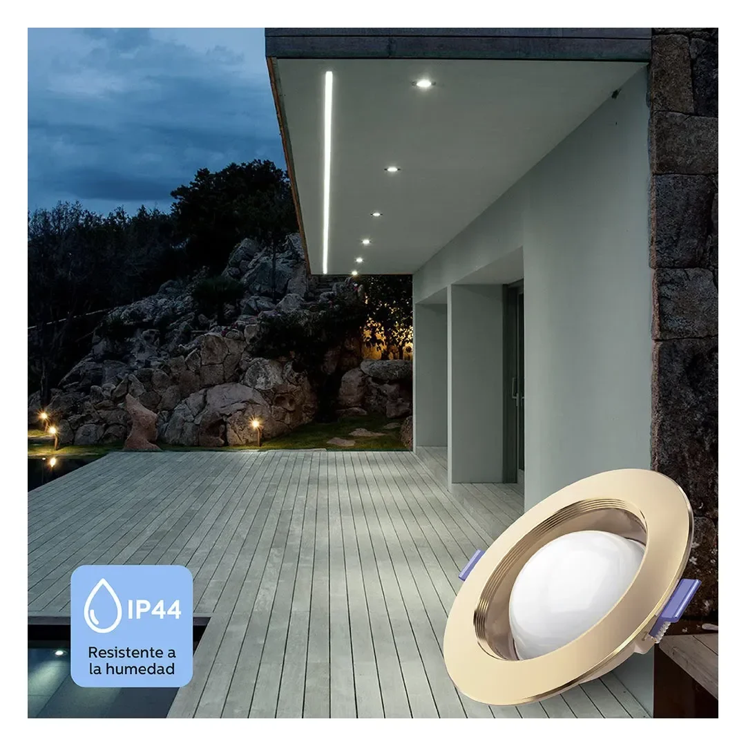 SPOT LED SATURNO DORADO PARA CAJA OCTOGONAL 6W LUZ FRIA WELLMAX-SAMSUNG3