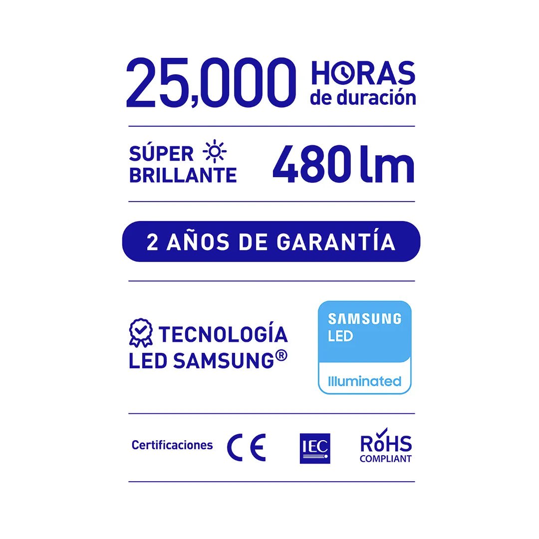 PANEL LED ADOSABLE ELEGANT REDONDO 6W LUZ FRIA WELLMAX-SAMSUNG2