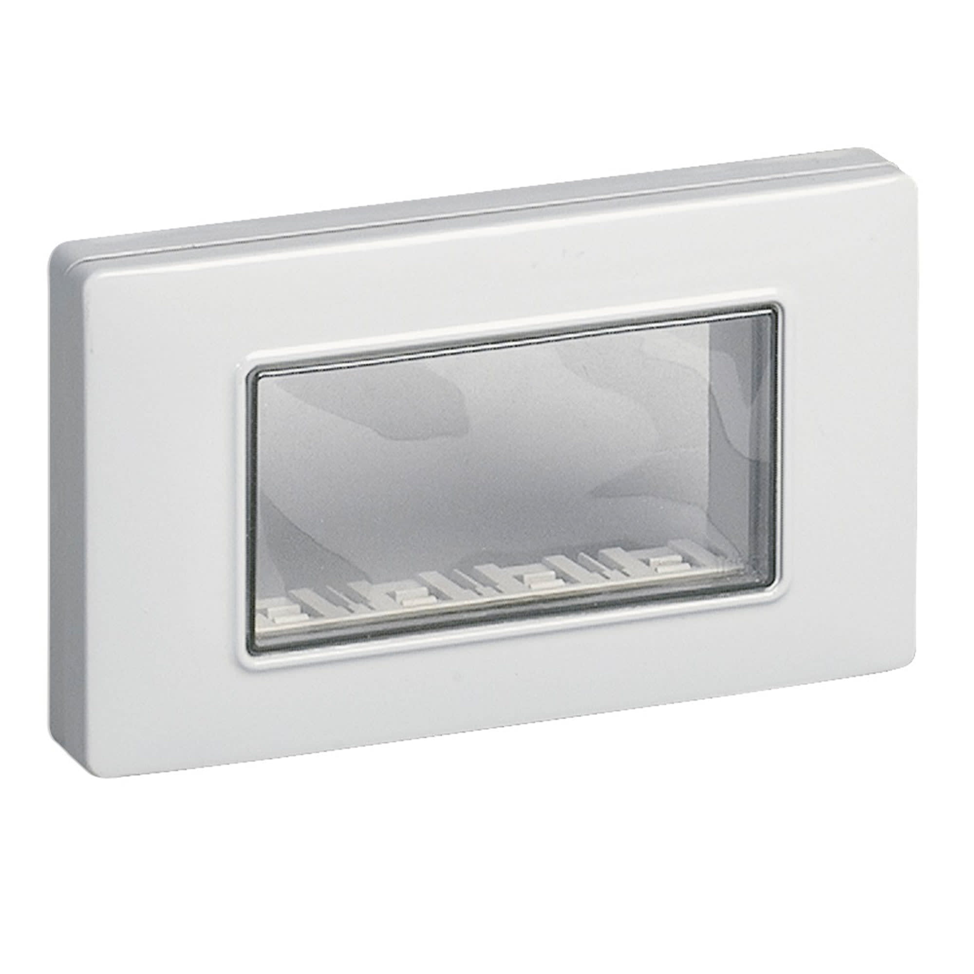 PLACA HERMETICA PARA EMPOTRAR IP55 - 4 MODULOS (LINEA PLANA) VIMAR1