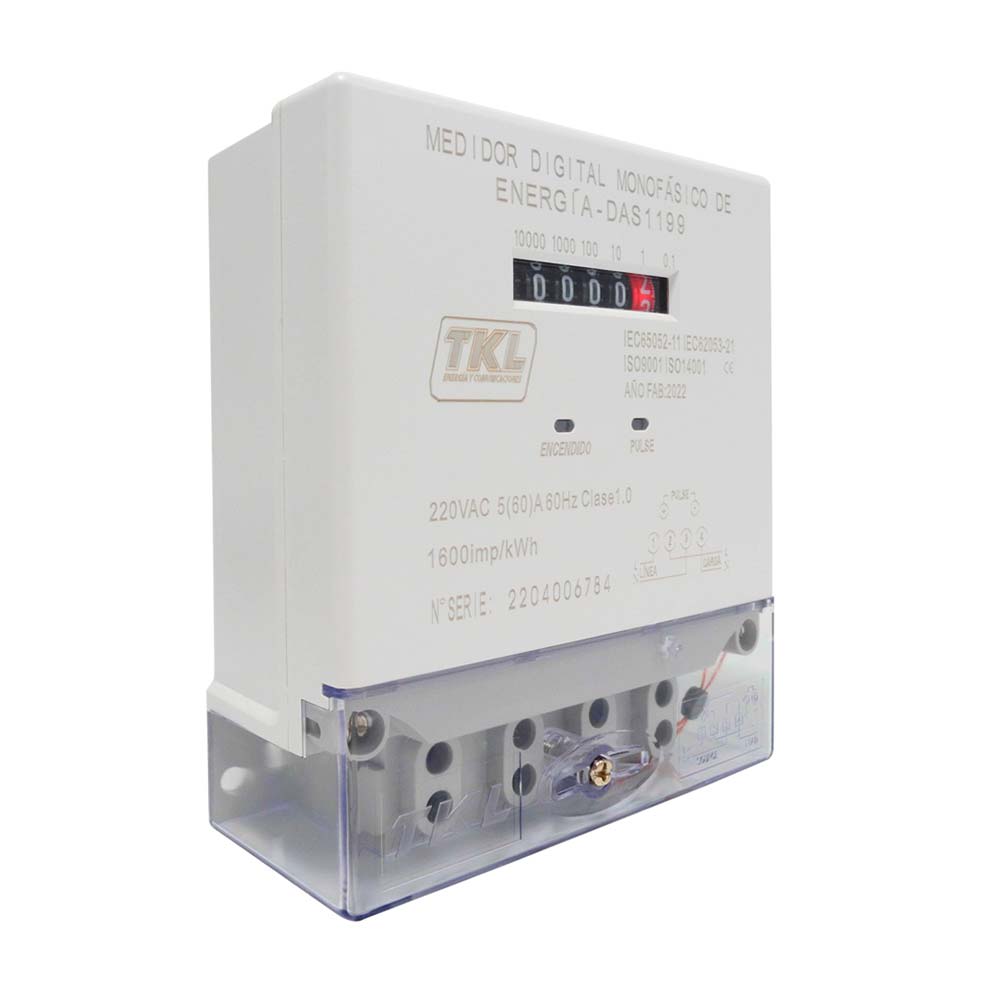 MEDIDOR ELECTRONICO MONOFASICO 60 AMP TKL1