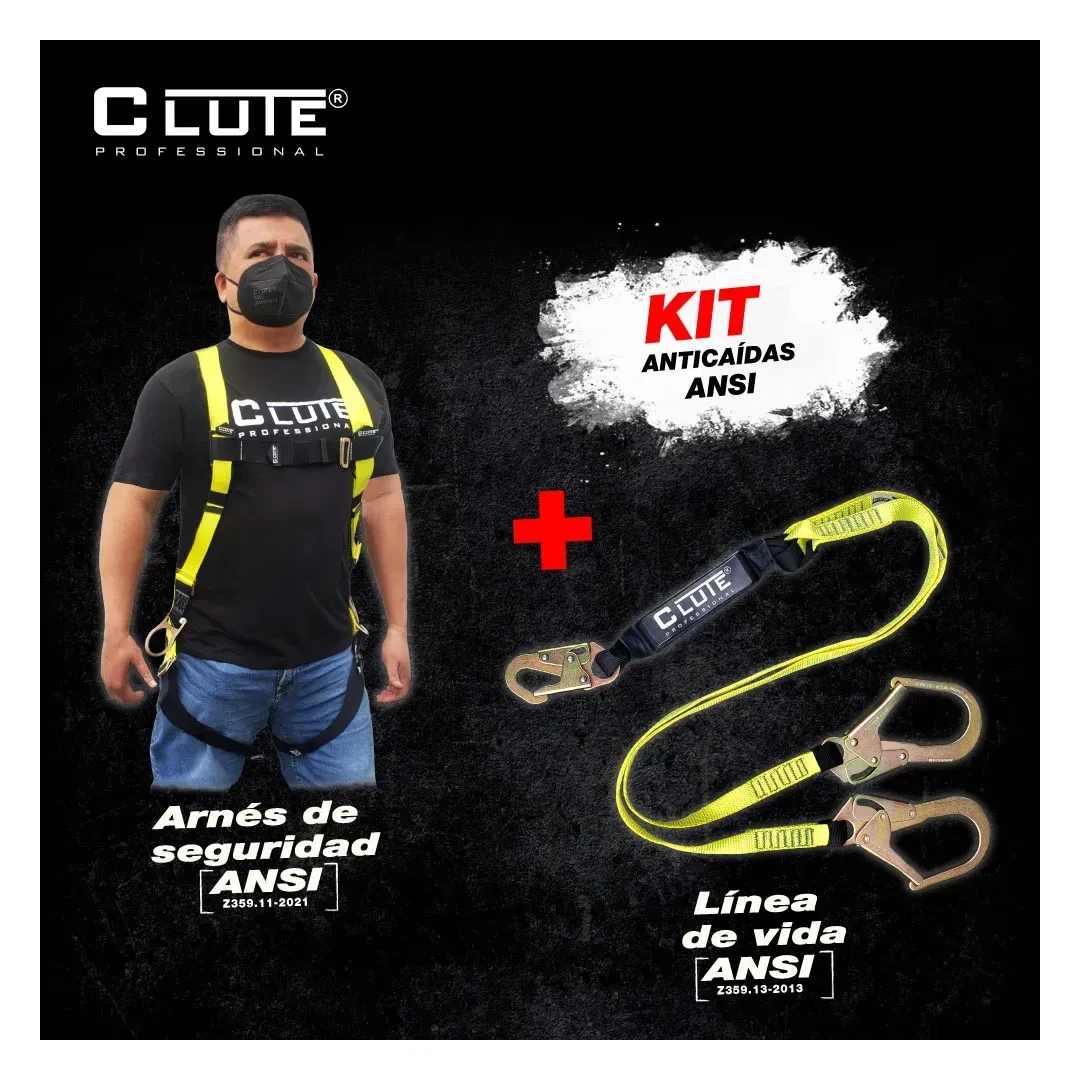 KIT ARNES 3 ANILLOS + LINEA DE VIDA DOBLE CLUTE4