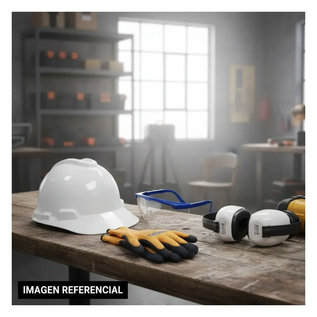 KIT CONSTRUCTOR CASCO + LENTE + OREJERA + GUANTE CLUTE7