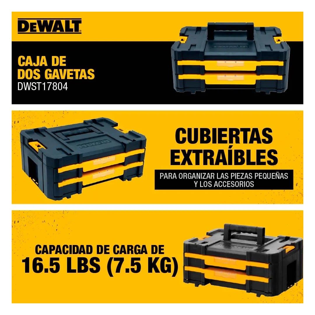ORGANIZADOR 2 CAJONES TSTAK DEWALT4