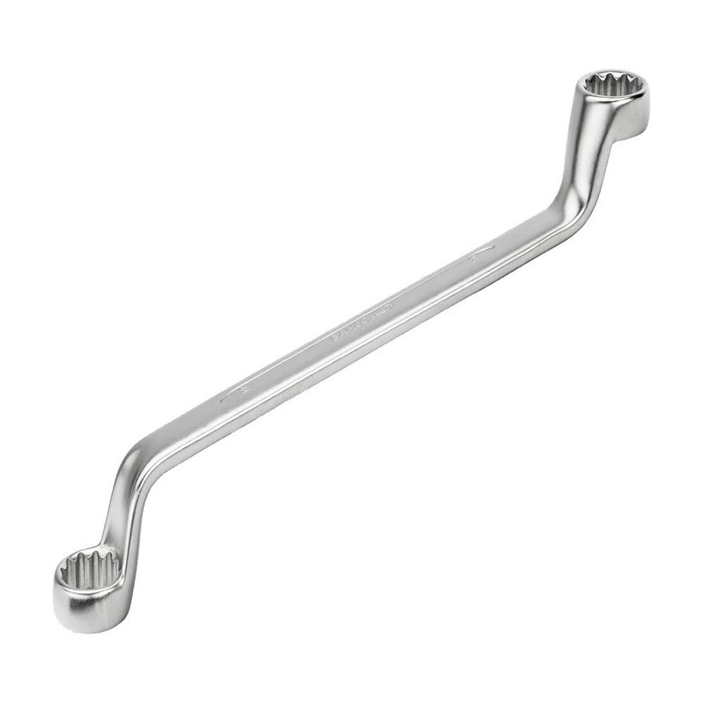 LLAVE ESTRIADA 2 BOCAS ACODADA 10 BAHCO