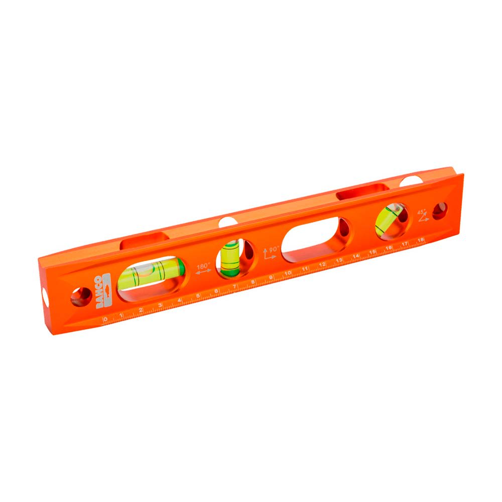 NIVEL DE ALUMINIO TORPEDO PROFESIONAL 426TOR9 COLOR NARANJA BAHCO