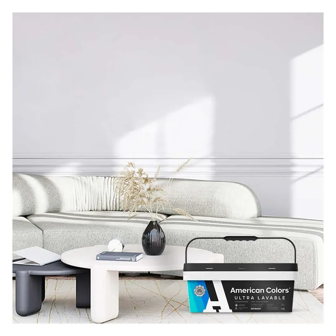 PINTURA ULTRALAVABLE SATINADO BLANCO 1 GALON AMERICAN COLORS4