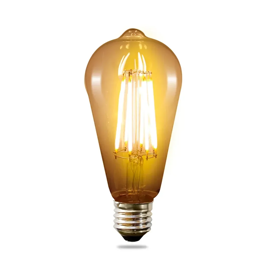 FOCO VINTAGE ST64 8W 3000K NACARADO 185-265V E27 OPALUX