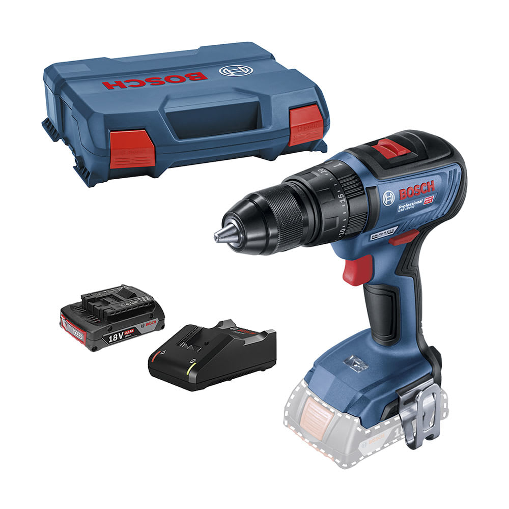 TALADRO PERCUTOR GSB 18V-50 + 1 BATERIA 2AH BOSCH1