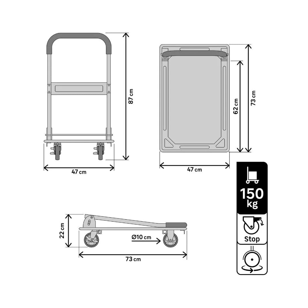 PLATAFORMA DE CARGA 150KG STANDERS4