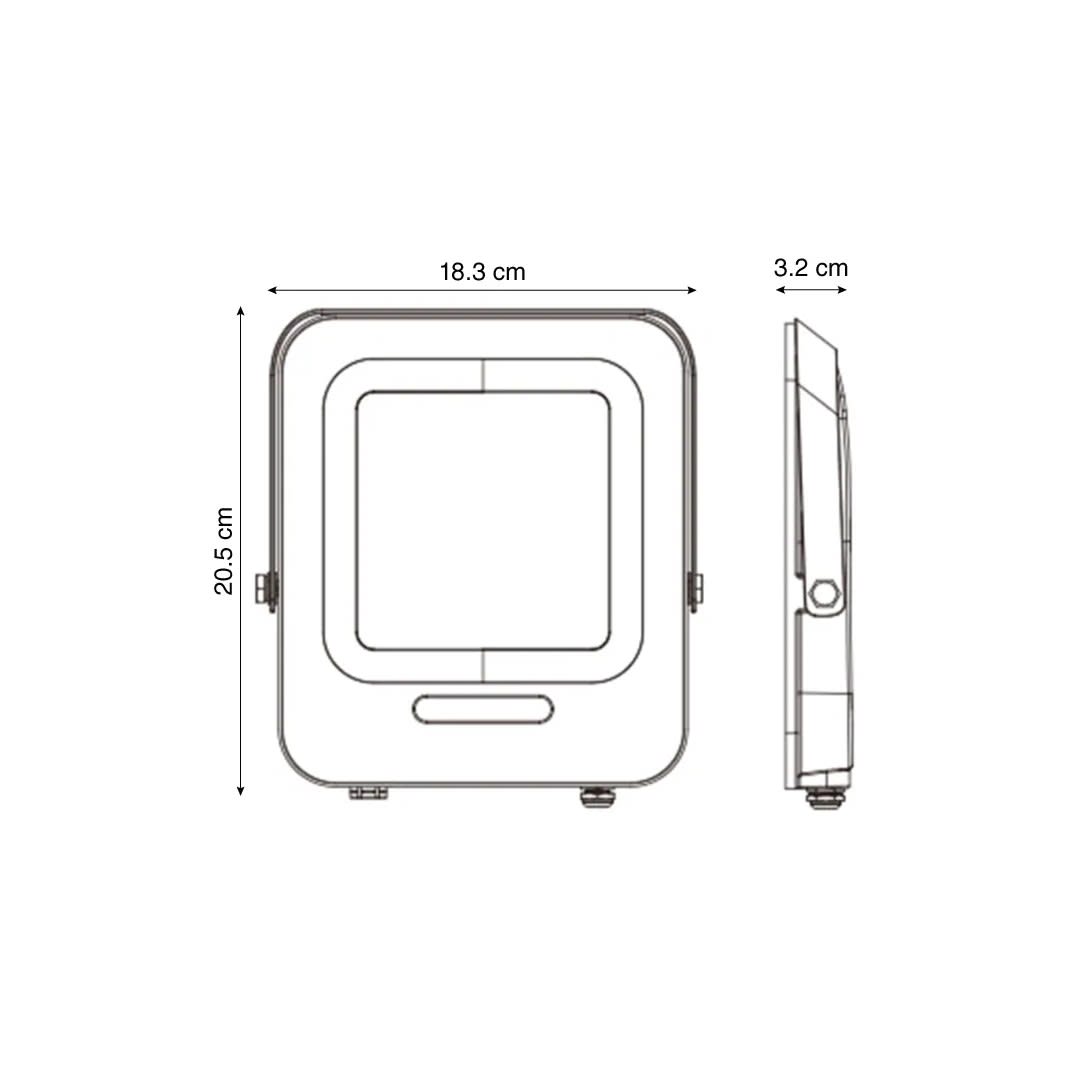 REFLECTOR LED ECO IP65 LUZ FRIA 50W LIGHTECH1