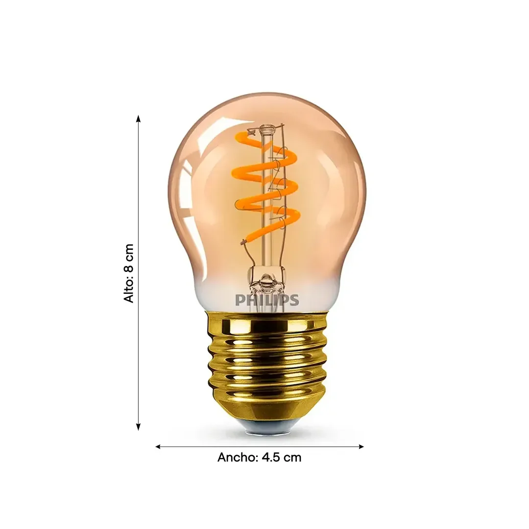 FOCO LED VINTAGE E27 LUZ CALIDA 3.5W PHILIPS2