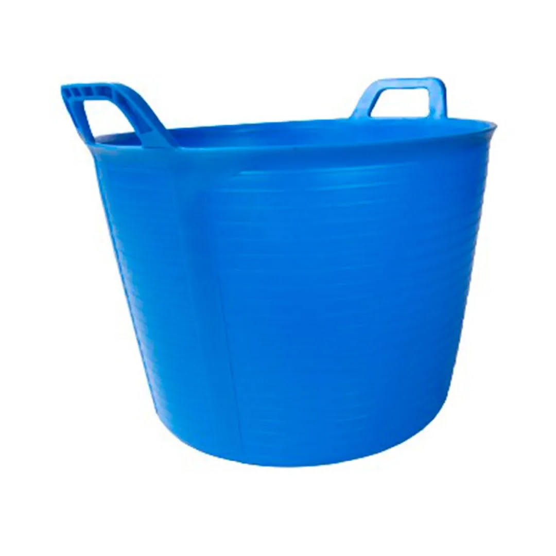 BALDE DE PLASTICO AZUL FLEXIBLE 40 LITROS RUBI