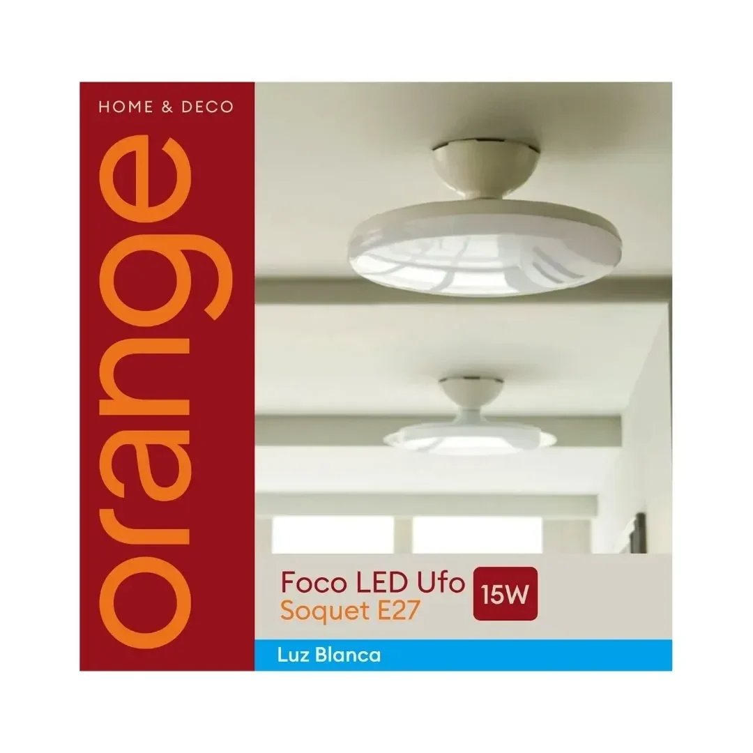 FOCO LED UFO E27 15W LUZ FRIA ORANGE3