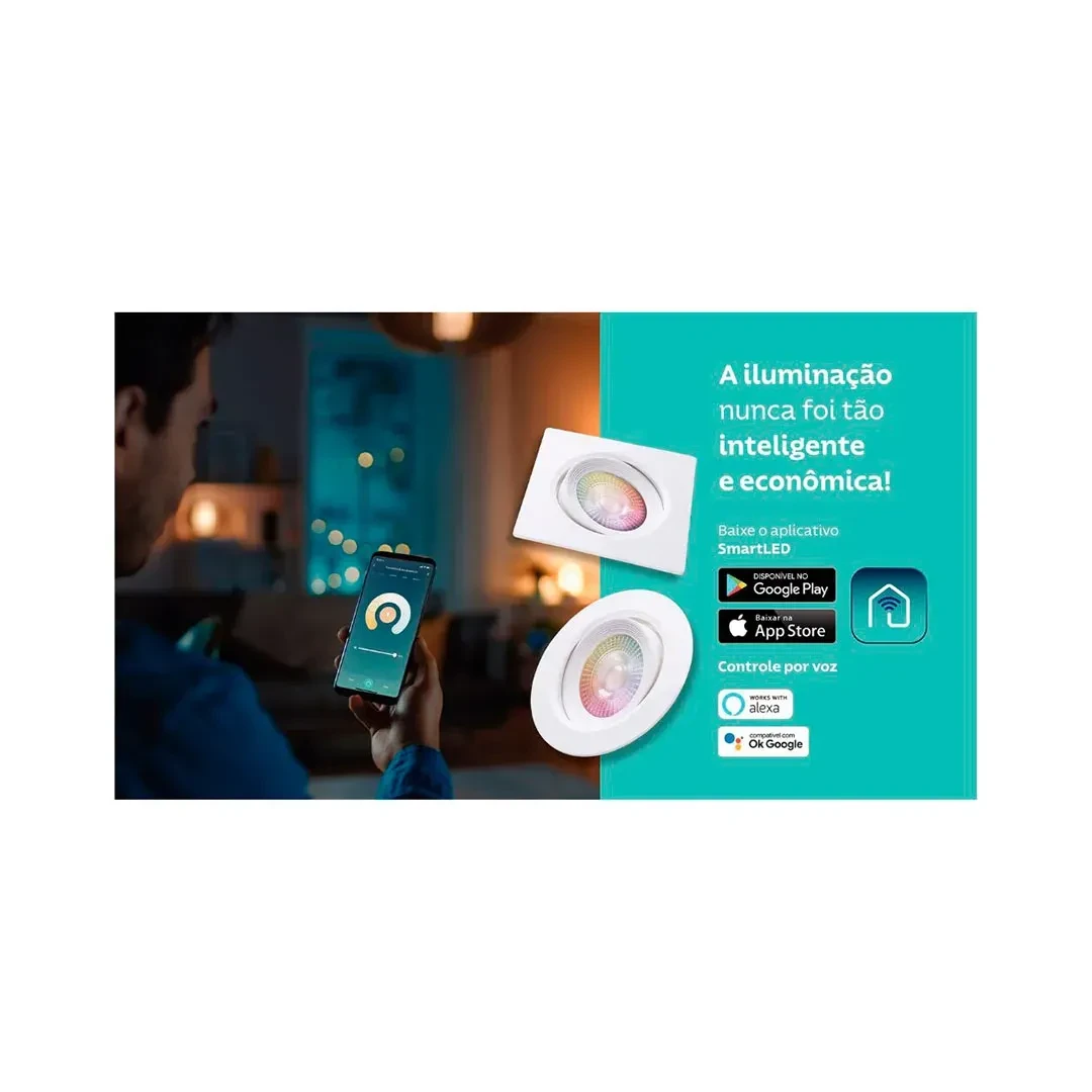 SPOT LED SMART WIFI REDONDO 5W TRAMONTINA2
