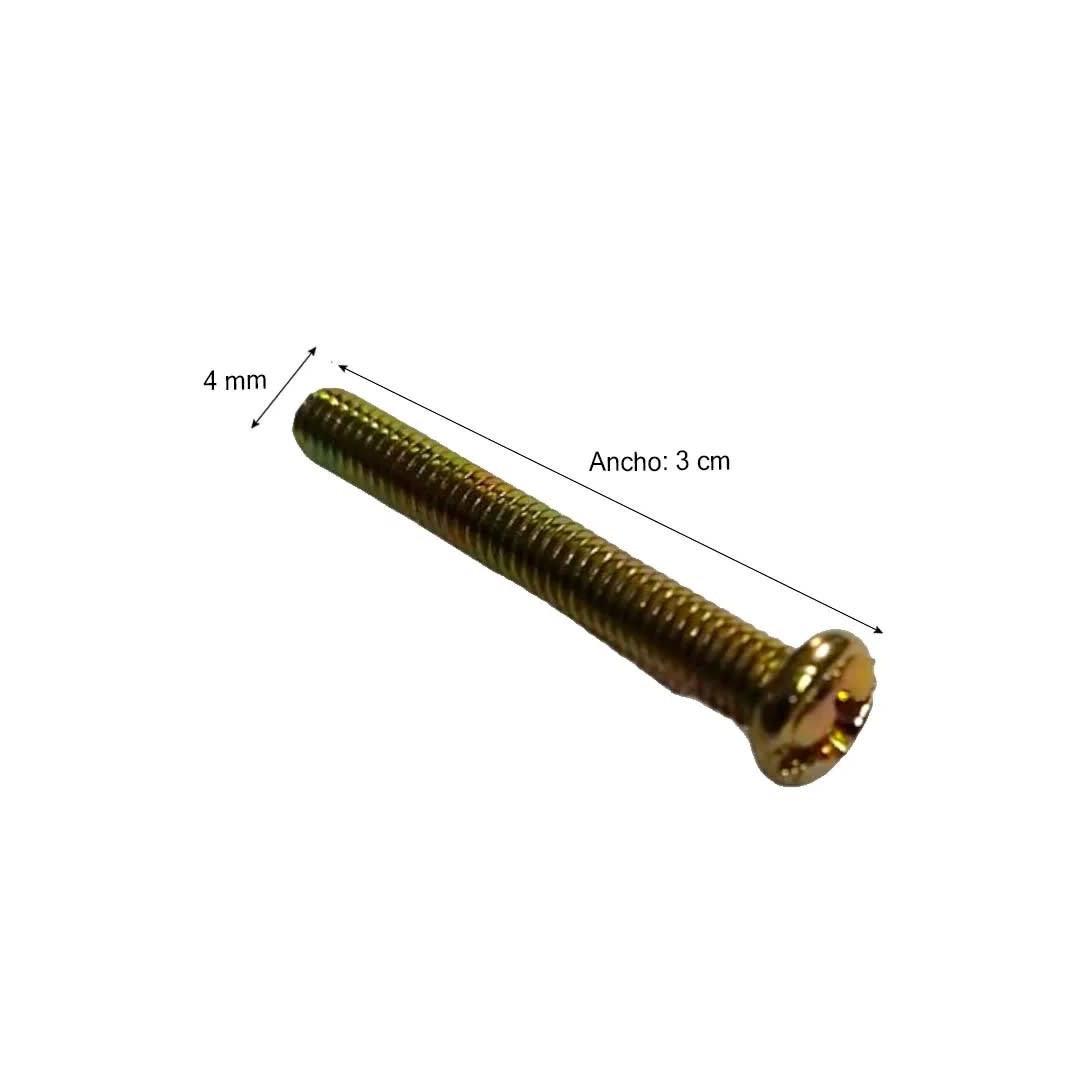 TORNILLO STOVEBOLT CABEZA REDONDA M-4 X 30MM X50 WERKEN1