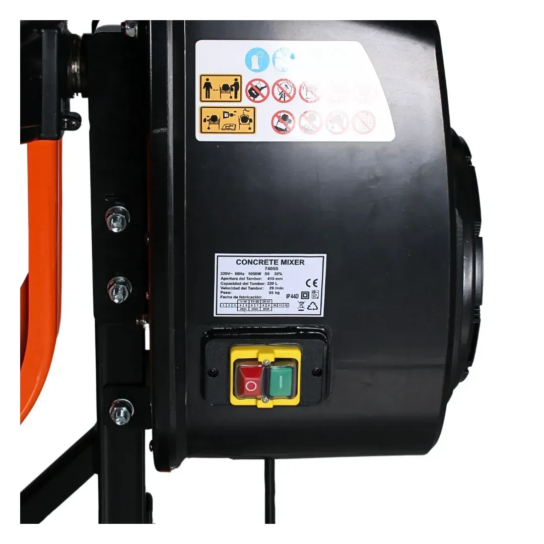 TROMPO ELECTRICO 220 LITROS DE ACERO/PLASTICO CON POTENCIA DE 1050 W WERKEN2
